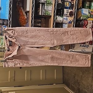 A pair of stretching pants